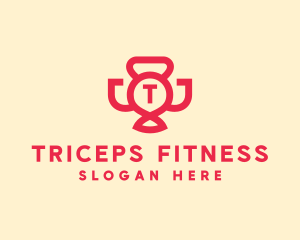 Fitness Champion Trophy Cup logo design