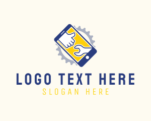 Technician - Cogs Phone Repair logo design