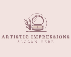 Lipstick Makeup Salon logo design