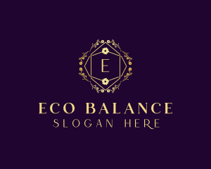 Floral Eco Salon logo design