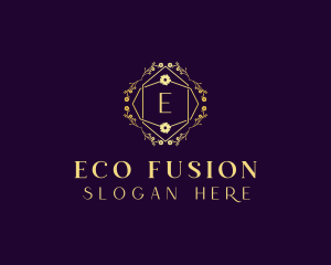 Floral Eco Salon logo design