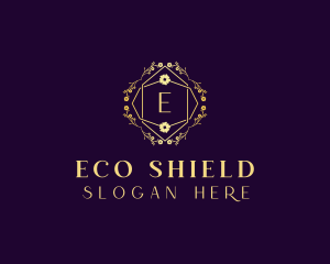 Floral Eco Salon logo design