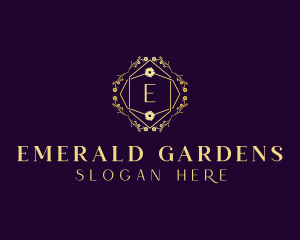 Floral Eco Salon logo design