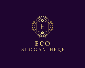 Floral Eco Salon logo design