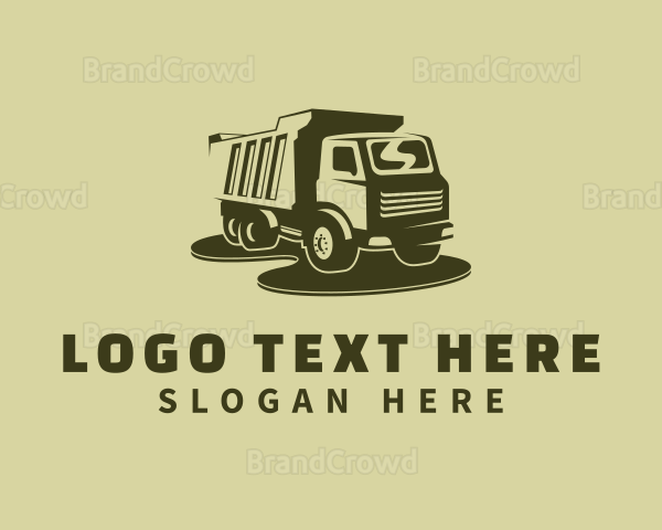 Green Dump Truck Logo