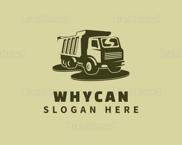 Green Dump Truck Logo