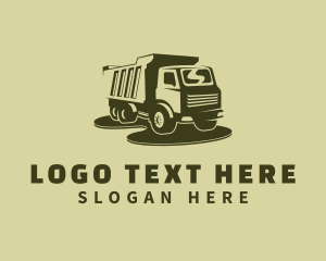 Dump Truck - Green Dump Truck logo design