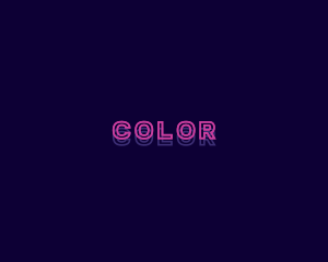 Cyberspace - Neon Glitch Wordmark logo design