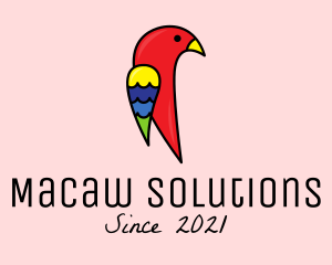 Macaw - Wild Parrot Bird logo design