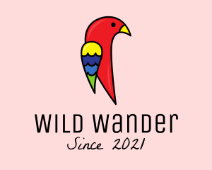 Wild Parrot Bird logo design