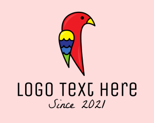 Multicolor - Wild Parrot Bird logo design