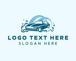 Clean Car Water Bubbles Logo