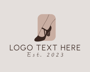 Foot Print - Elegant Dancing Shoes logo design