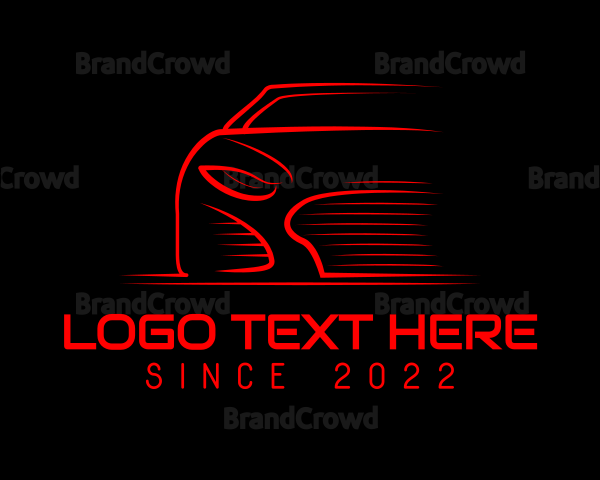 Sports Racing Car Mechanic Logo
