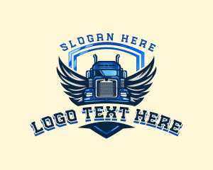 Wing Shield Truck logo design