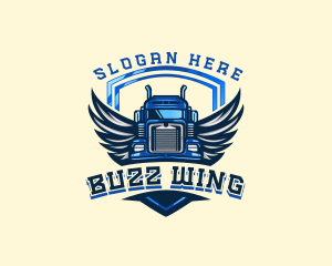 Wing Shield Truck logo design