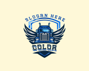 Wing Shield Truck logo design