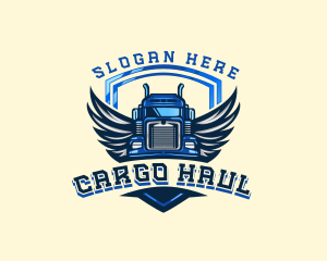 Wing Shield Truck logo design