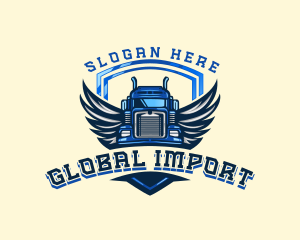 Import - Wing Shield Truck logo design