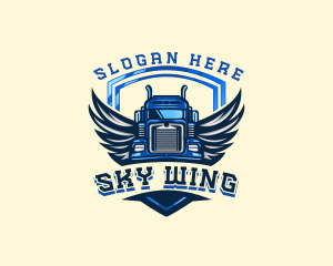 Wing - Wing Shield Truck logo design