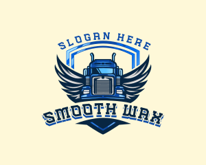 Wing Shield Truck logo design