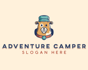 Camper - Bear Camper Adventure logo design