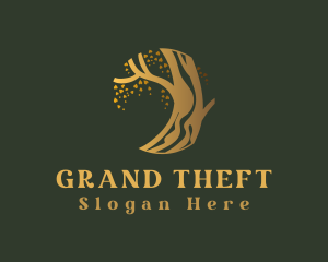 Gold Tree Branch Logo