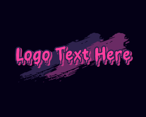 Funky - Graffiti Brush Wordmark logo design