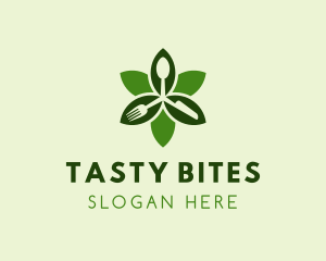 Green Kitchen Utensils Logo