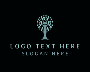 Woman - Woman Nature Tree logo design