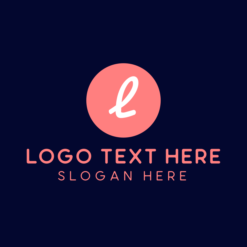 Pink Circle Lettermark Logo | BrandCrowd Logo Maker | BrandCrowd