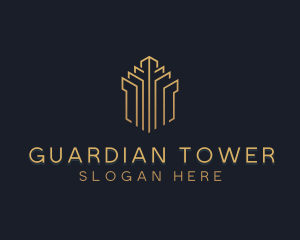 Building Skyscraper Tower logo design