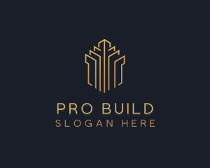 Building Skyscraper Tower logo design