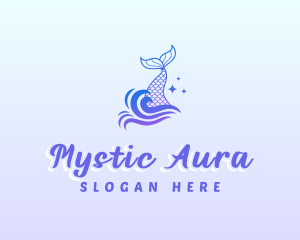 Mystical Mermaid Tail logo design