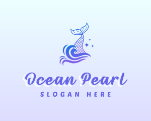 Mystical Mermaid Tail logo design