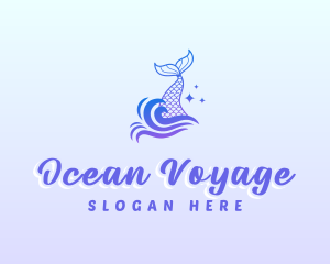 Mystical Mermaid Tail logo design