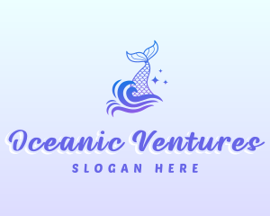 Mystical Mermaid Tail logo design