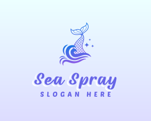 Mystical Mermaid Tail logo design