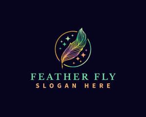 Magical Feather Quill logo design