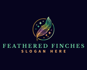 Magical Feather Quill logo design