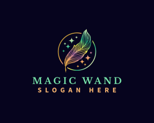 Magical Feather Quill logo design