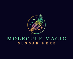 Magical Feather Quill logo design