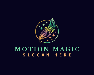 Magical Feather Quill logo design