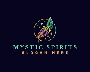 Magical Feather Quill logo design