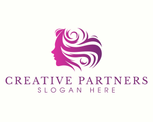 Beauty Woman Hair logo design