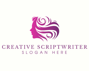 Beauty Woman Hair logo design