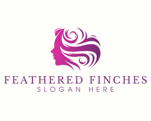 Beauty Woman Hair logo design