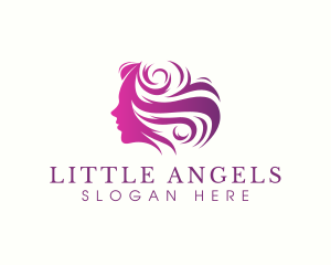 Beauty Woman Hair logo design