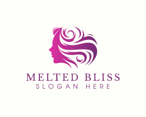 Beauty Woman Hair logo design