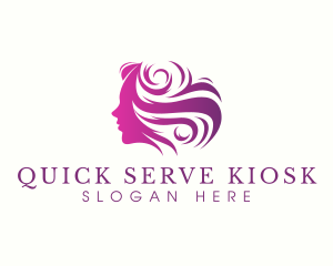 Beauty Woman Hair logo design